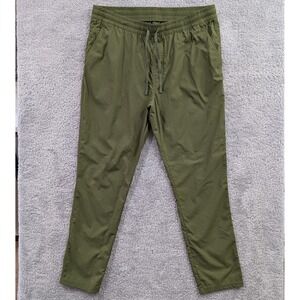 All in Motion Pants Men's Large Ripstop Green Pull On Drawstring Nylon Blend